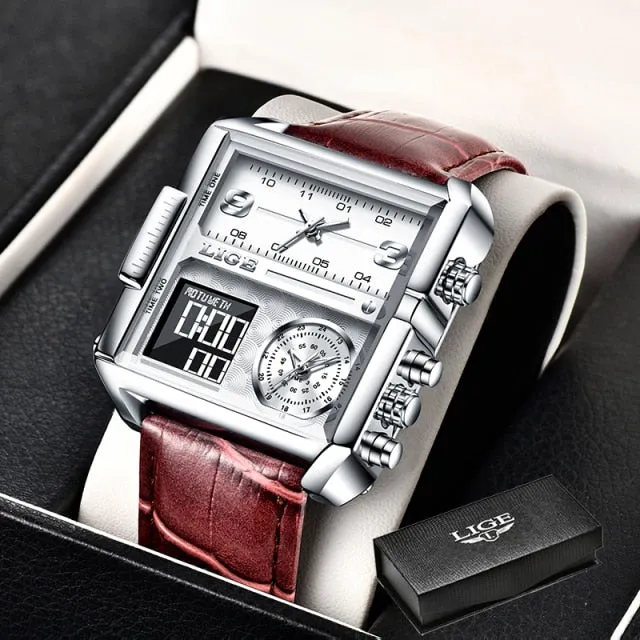 Luxury Waterproof Wristwatch Men Quartz Analog Military Digital Watches