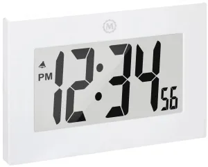 Marathon Clock Digital Wall Desk White Large