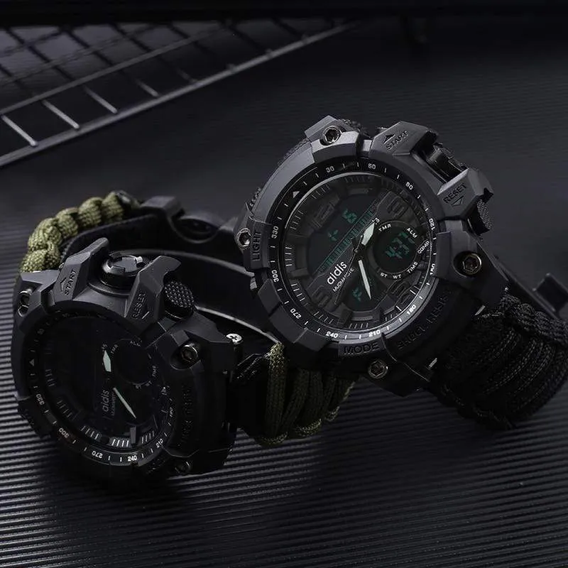 Men Digital Multi Use Survival Digital Sports Watches