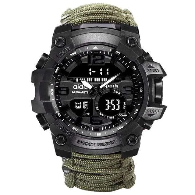 Men Digital Multi Use Survival Digital Sports Watches
