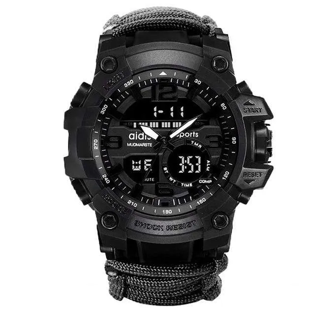 Men Digital Multi Use Survival Digital Sports Watches