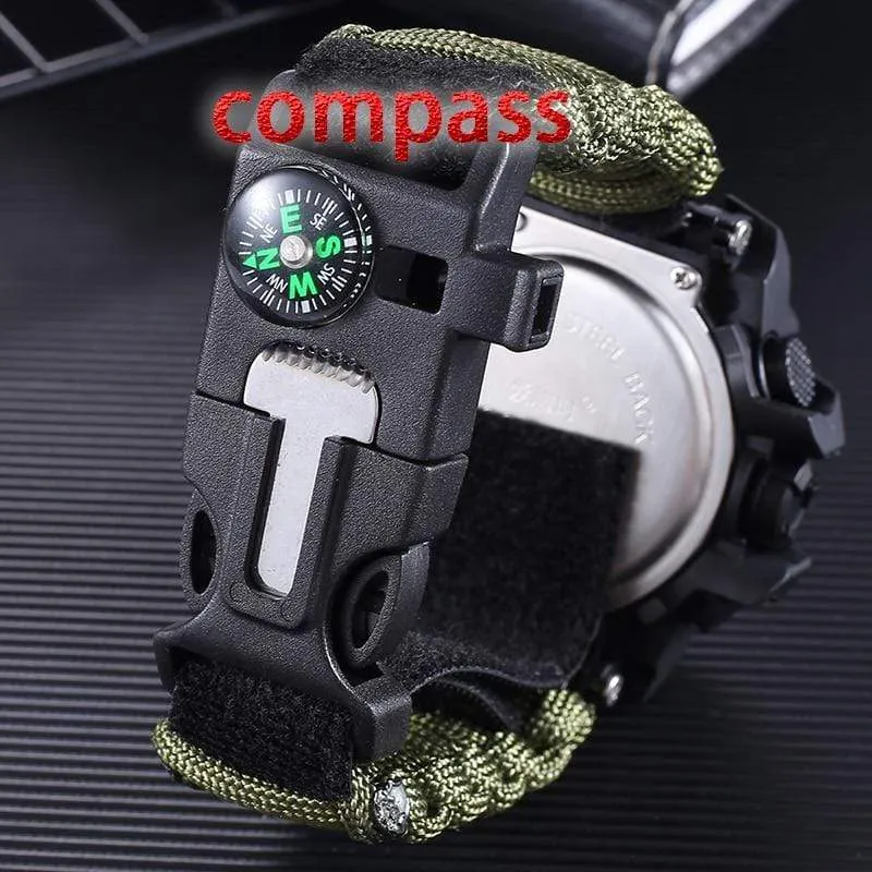 Men Digital Multi Use Survival Digital Sports Watches