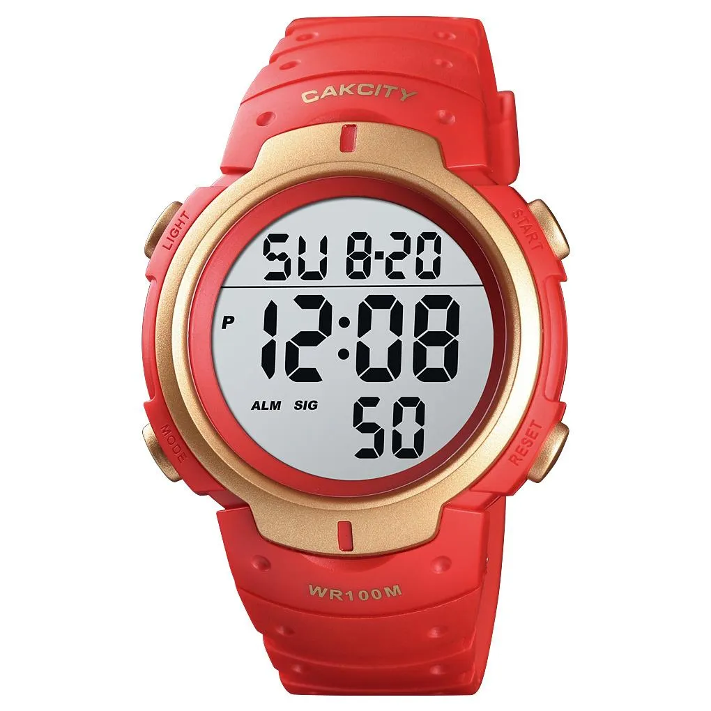 Mens Digital Sports Military Waterproof Watch