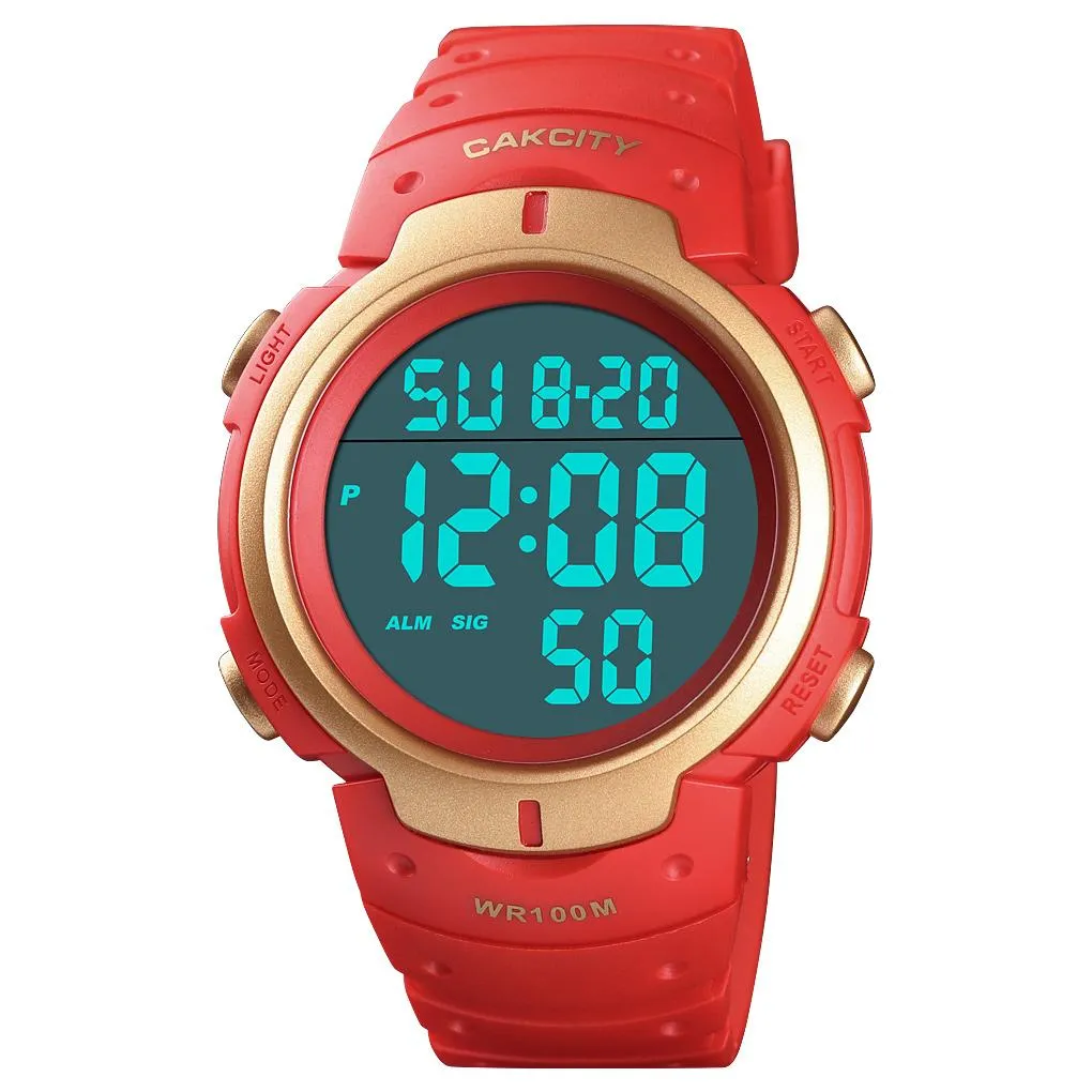 Mens Digital Sports Military Waterproof Watch