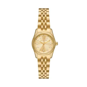 Michael Kors Lexington Three Hand Gold Tone Stainless Steel Watch MK4741
