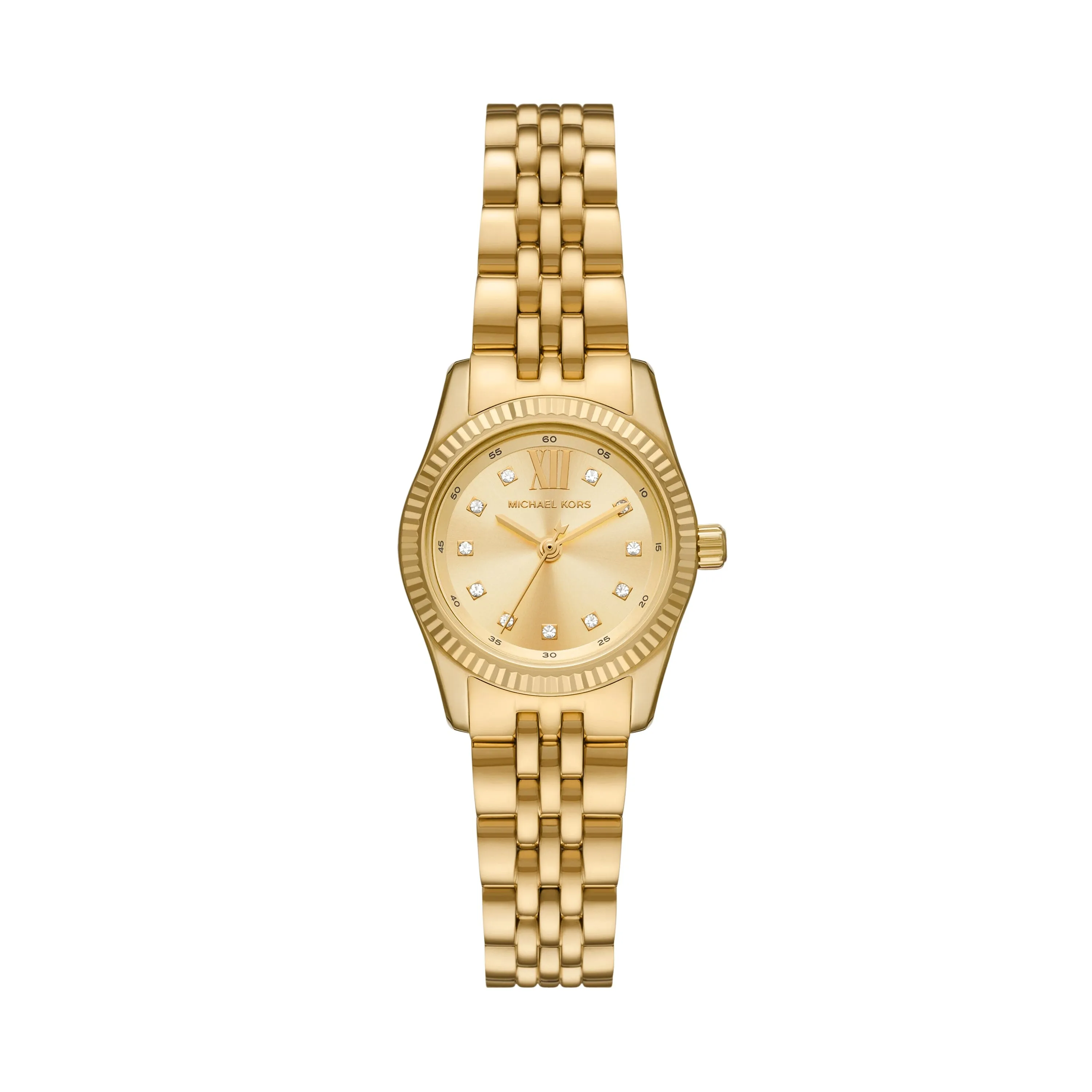 Michael Kors Lexington Three Hand Gold Tone Stainless Steel Watch MK4741