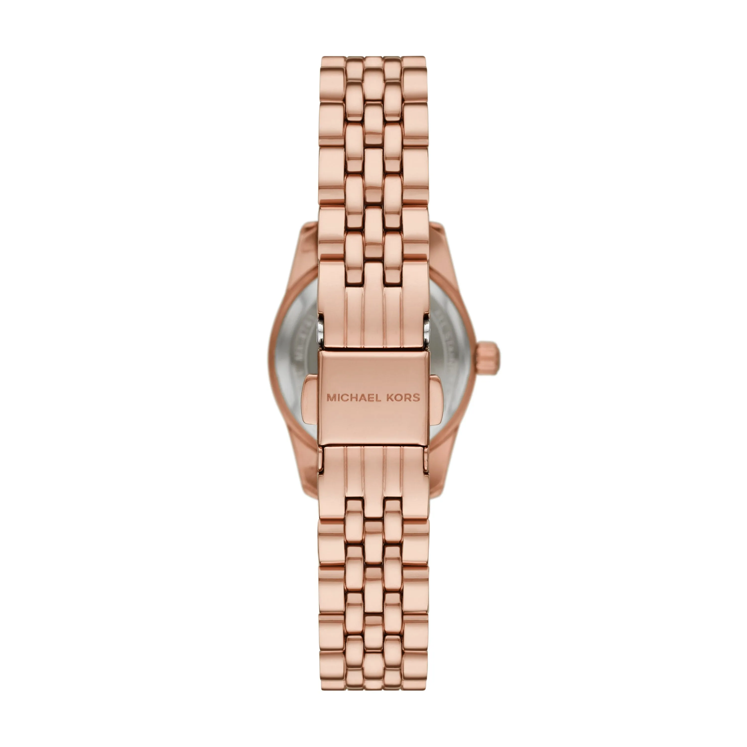 Michael Kors Lexington Three Hand Rose Gold Tone Stainless Steel Watch MK4739