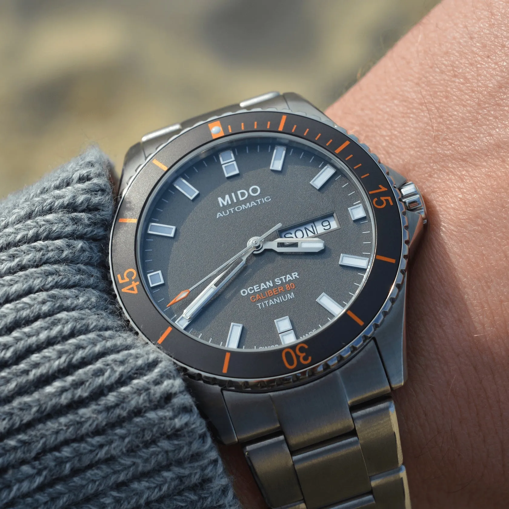 MIDO OCEAN STAR 200 TITANIUM ON BRACELET