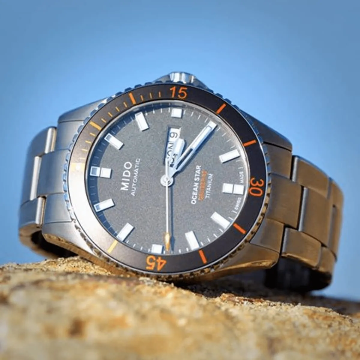 MIDO OCEAN STAR 200 TITANIUM ON BRACELET
