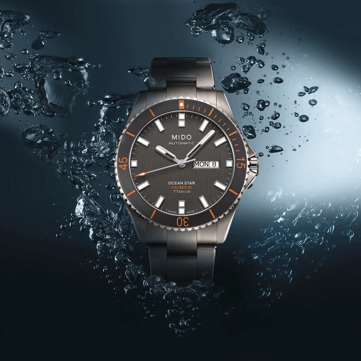 MIDO OCEAN STAR 200 TITANIUM ON BRACELET