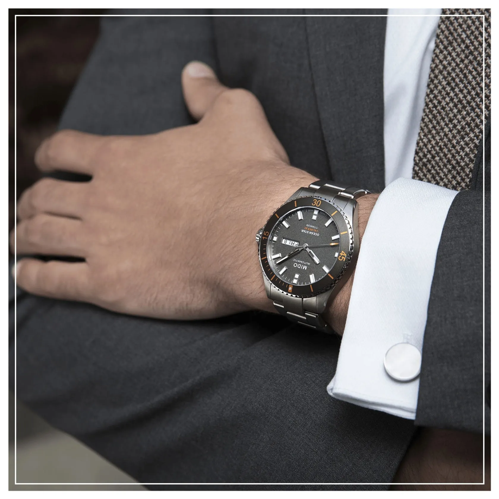 MIDO OCEAN STAR 200 TITANIUM ON BRACELET