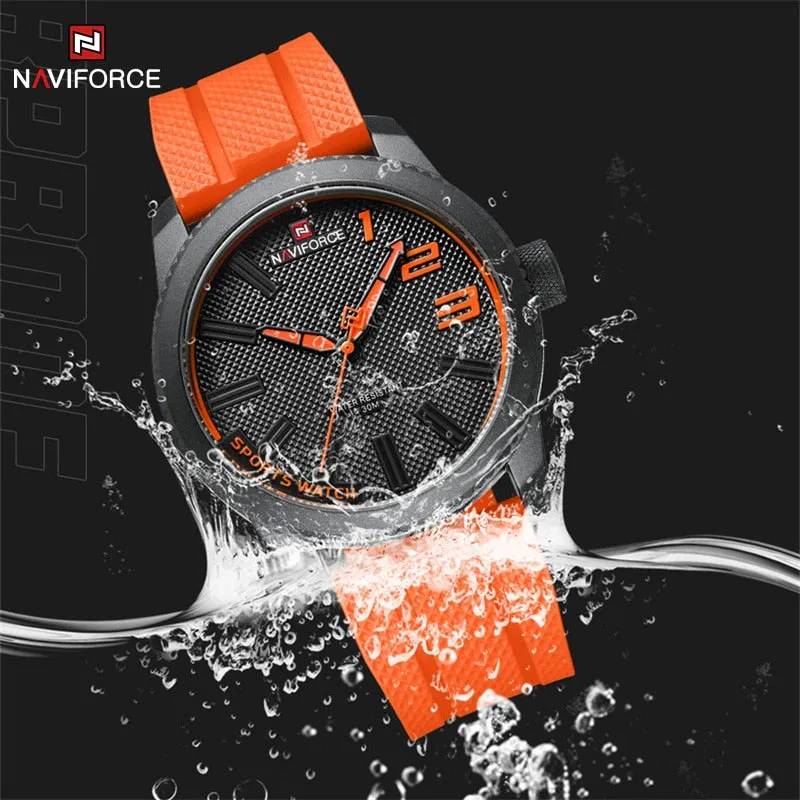 Military Silicone Strap Watch 30ATM Waterproof
