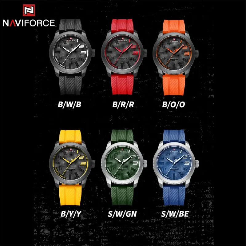 Military Silicone Strap Watch 30ATM Waterproof