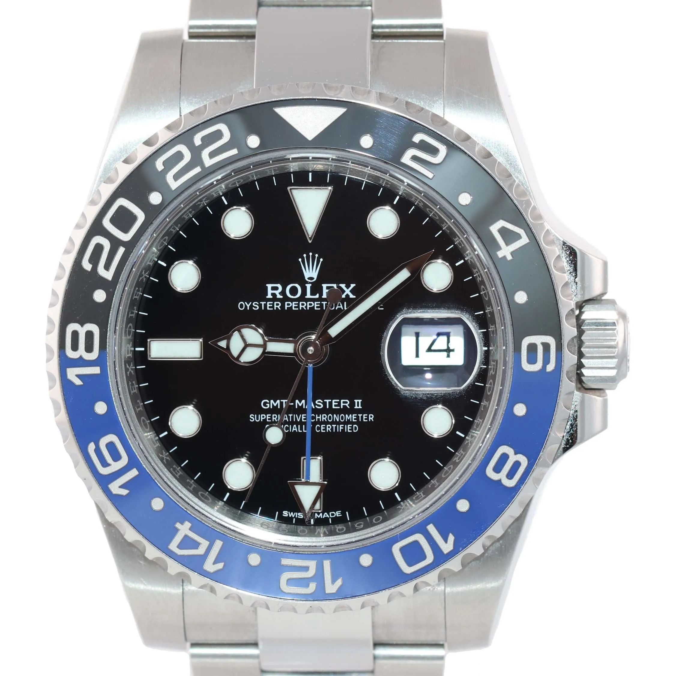 MINT 2017 PAPERS Rolex GMT Master Blue 116710 BLNR Ceramic Batman Watch Box