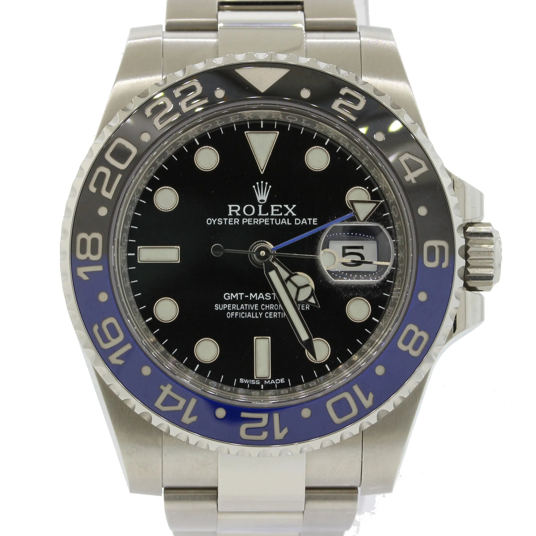 MINT 2018 Rolex GMT Master II 116710 BLNR Steel GMT Ceramic Batman Watch Box