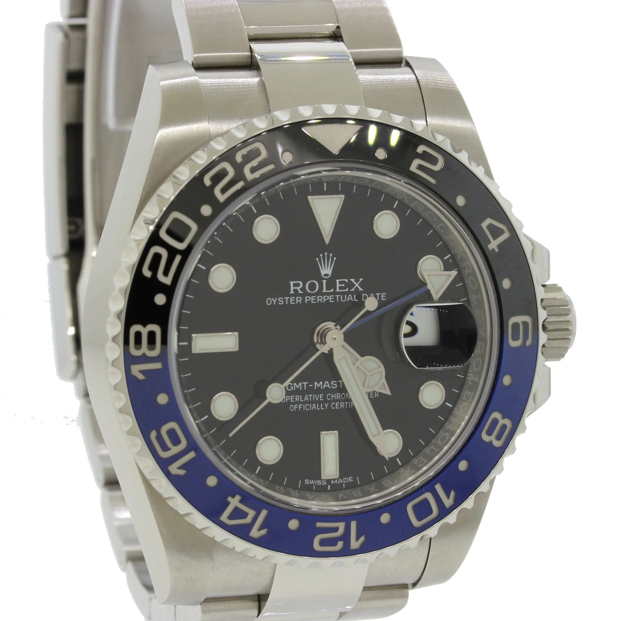 MINT 2018 Rolex GMT Master II 116710 BLNR Steel GMT Ceramic Batman Watch Box