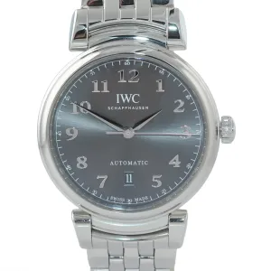 MINT IWC Schaffhausen Da Vinci IW356602 Steel Grey Arabic 40mm Automatic Watch