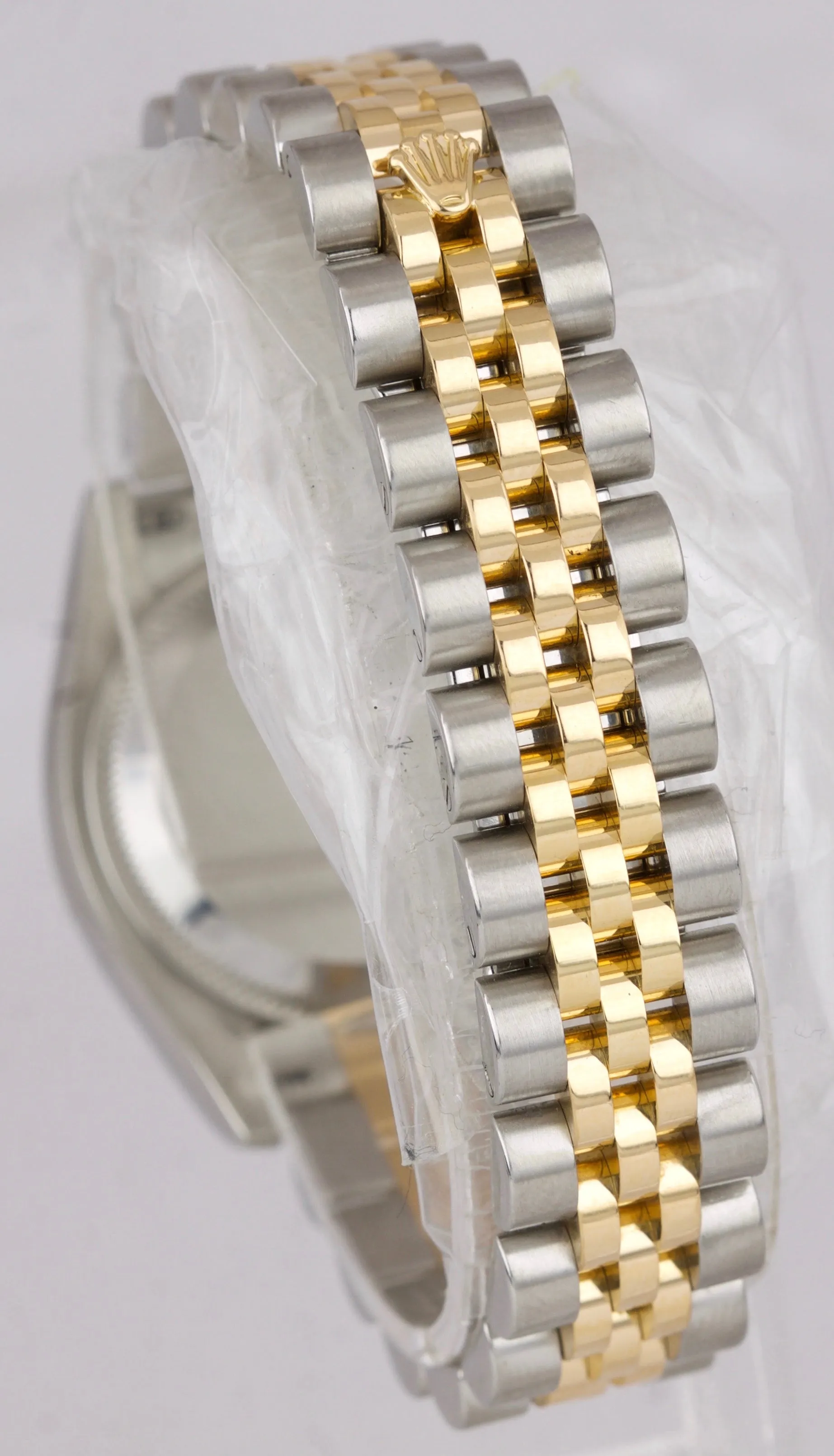 MINT Ladies Rolex DateJust Diamond Two-Tone Gold 26mm Jubilee Watch 179173 B P