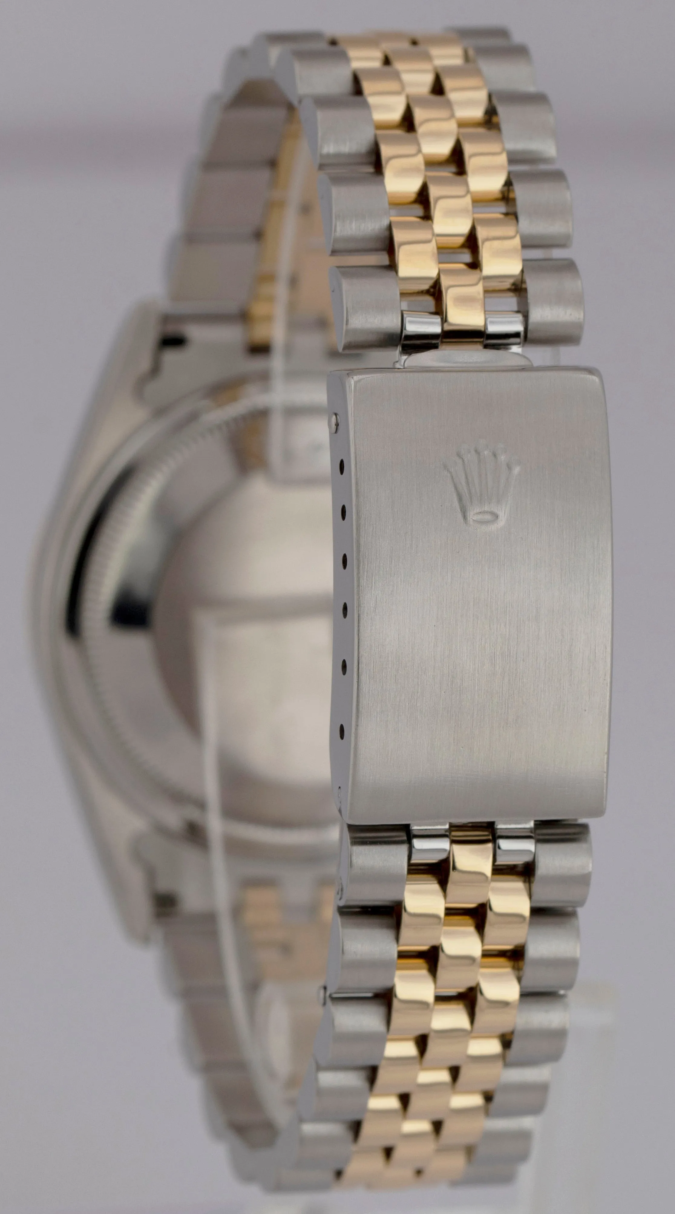 MINT PAPERS Rolex DateJust 36mm NO-HOLES Champagne Two-Tone 18K Watch 16233 BOX