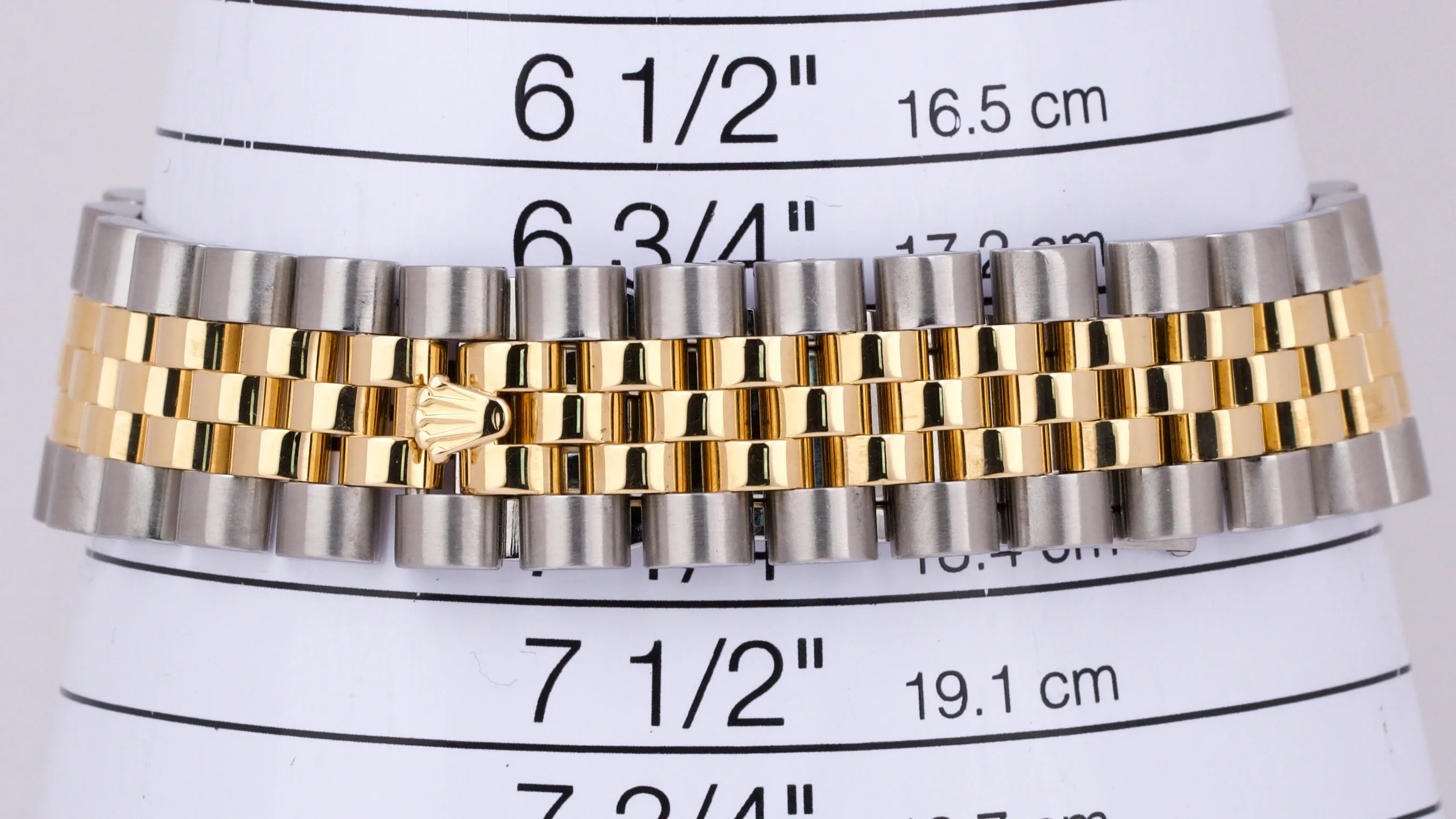 MINT Rolex DateJust 36mm WHITE ROMAN Fluted JUBILEE 18K Steel 116233 Watch