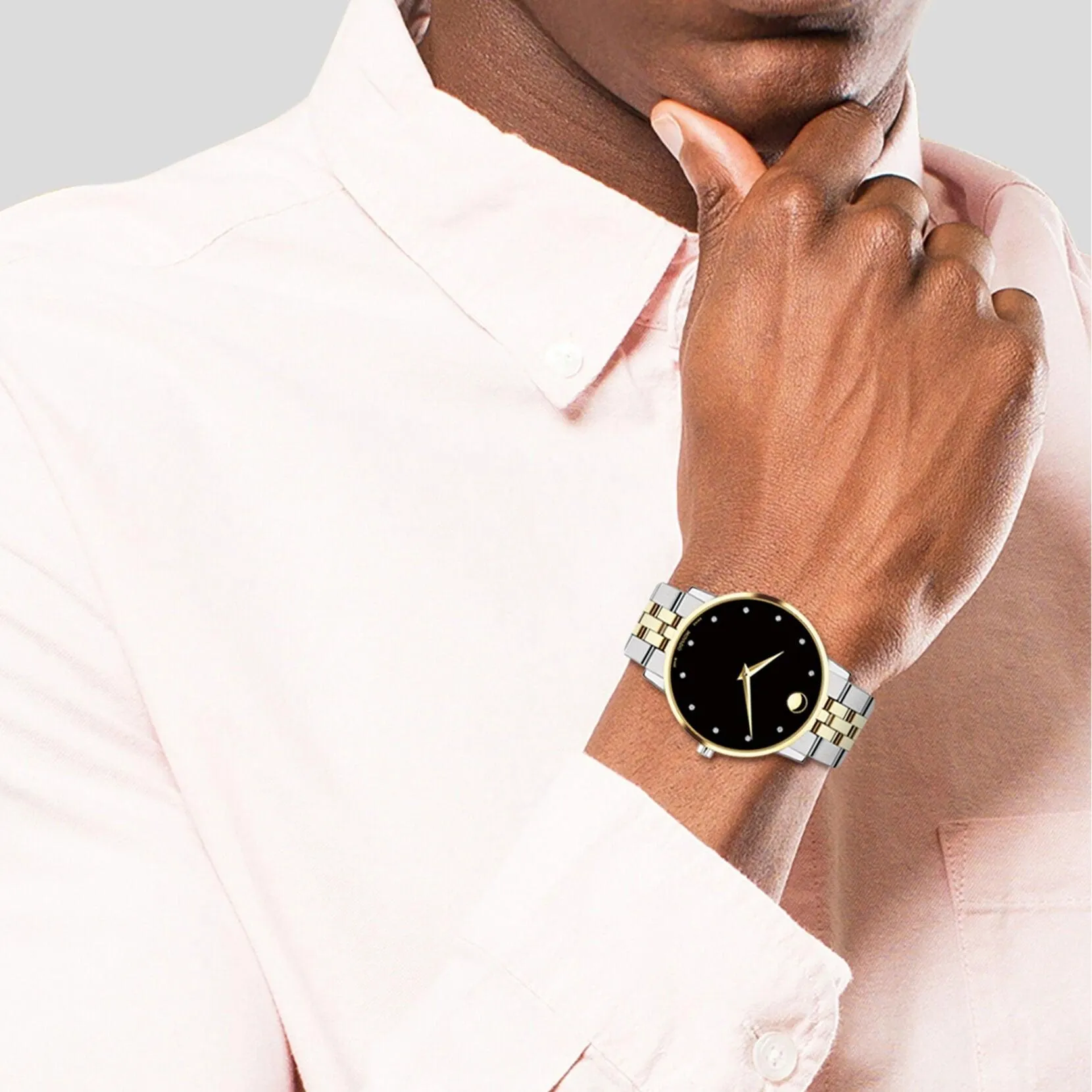 Movado Museum Classic Diamond Quartz Men's Watch 0607202