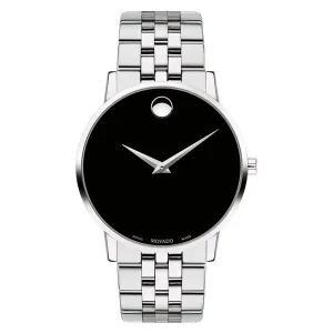 Movado Museum Classic Mens Stainless Steel Black Dial Watch