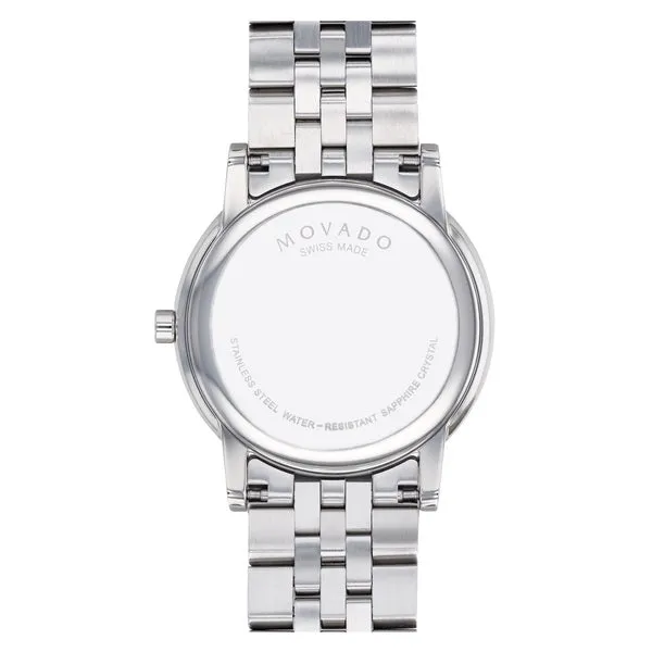 Movado Museum Classic Mens Stainless Steel Black Dial Watch