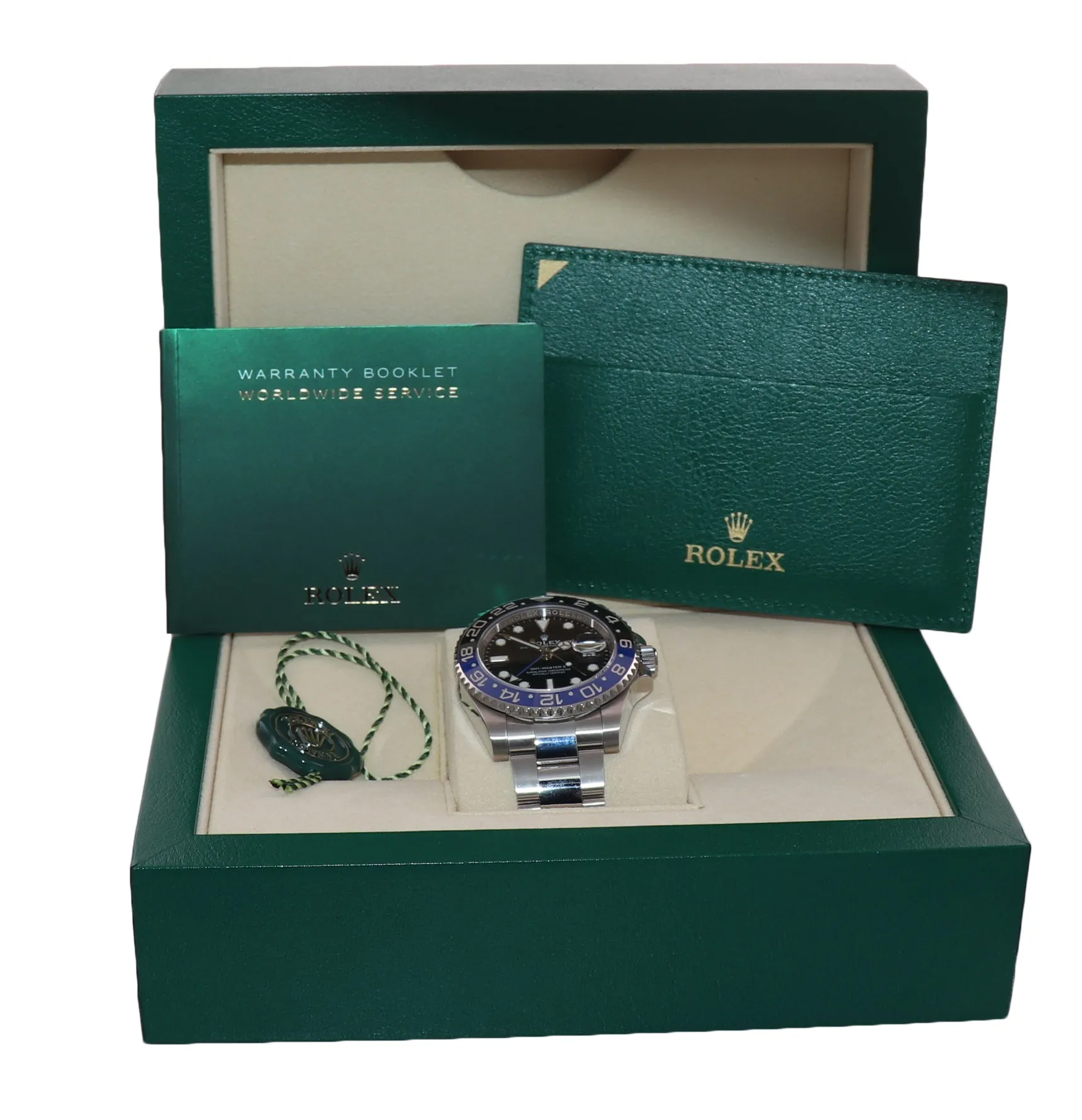 NEW 2019 Rolex GMT Master II 116710 BLNR Steel Ceramic Batman Blue Watch Box