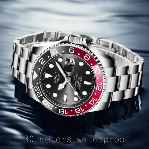 New LIGE Mens Waterproof Quartz Wrist Watch