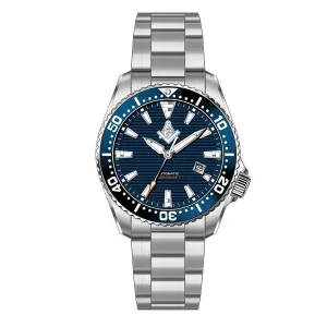 New Men's Stainless Steel Automatic Master Mason Masonic Driver Watch, 43mm