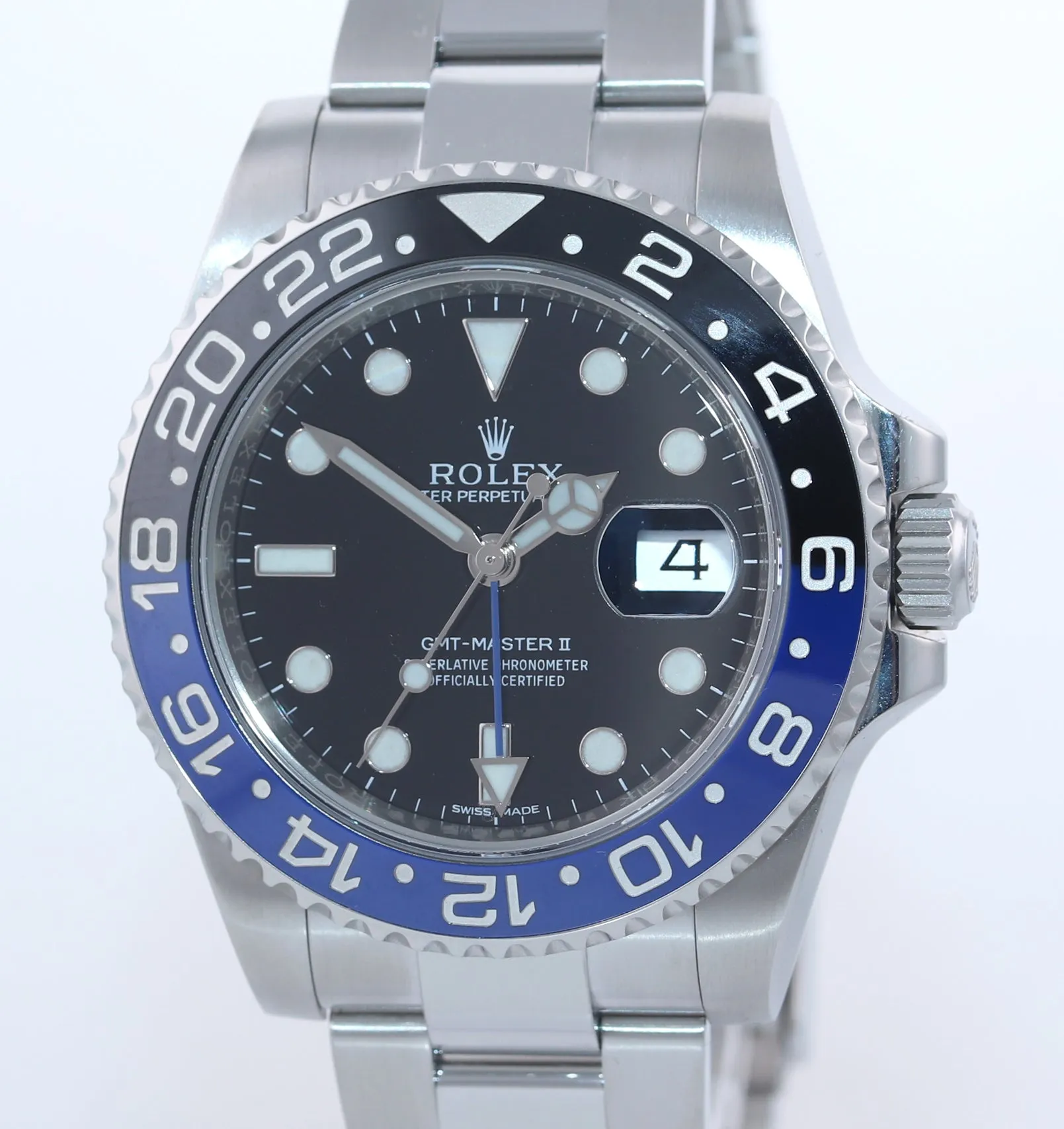 NEW UNNAMED PAPERS Rolex GMT Master Blue 116710 BLNR Steel Batman Watch Box