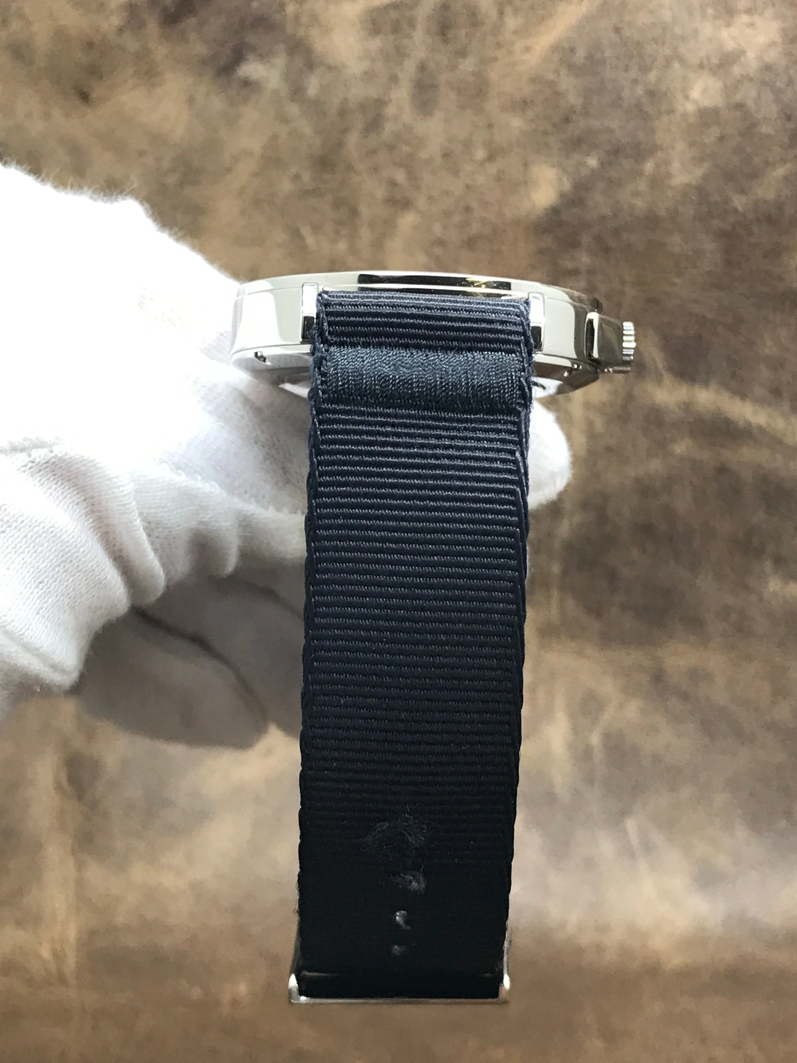 Nomos Ahoi Atlantik Datum 553 Navy Blue Dial Automatic Men's Watch