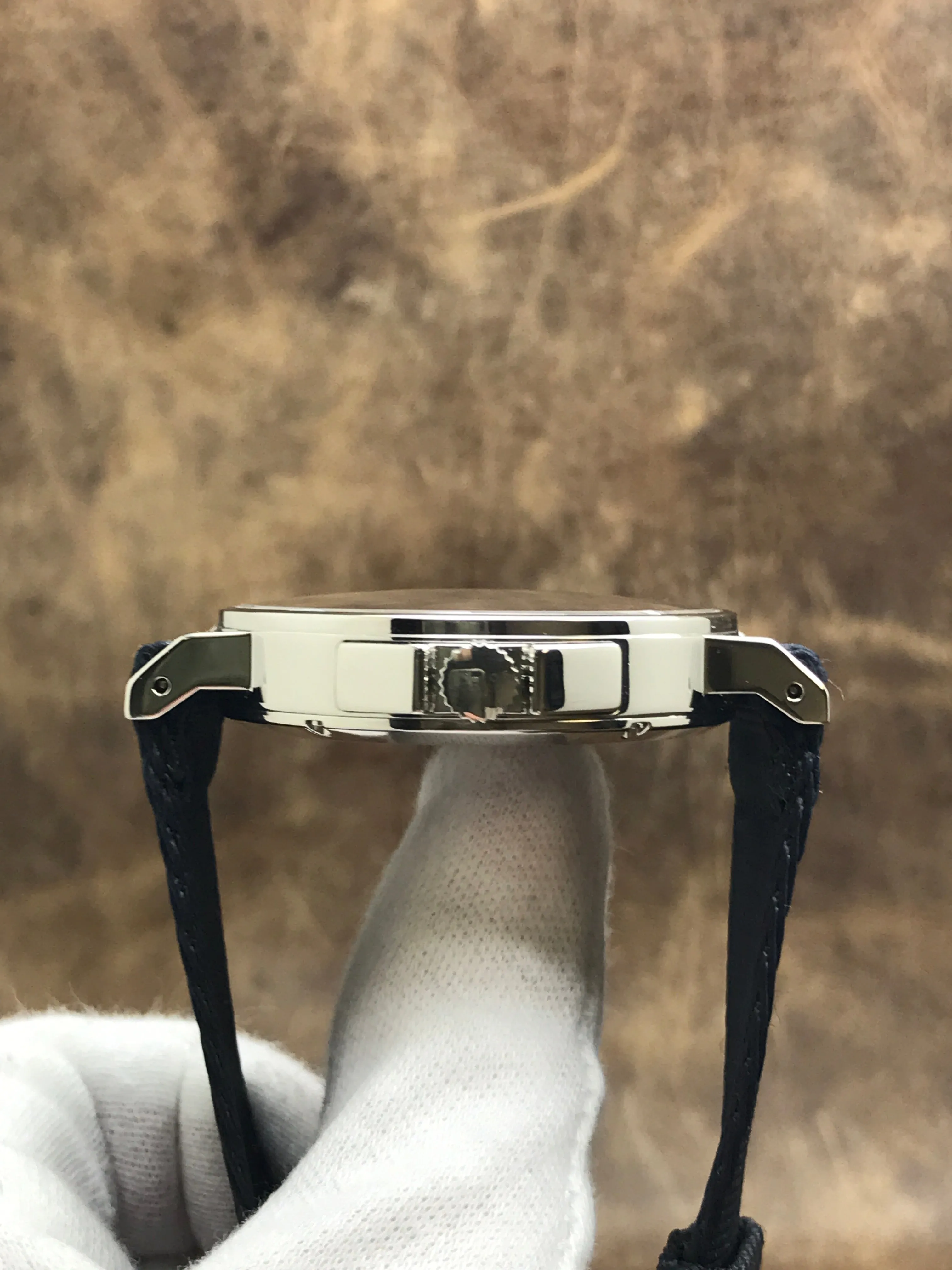 Nomos Ahoi Atlantik Datum 553 Navy Blue Dial Automatic Men's Watch