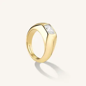Octagon Zirconia Ring