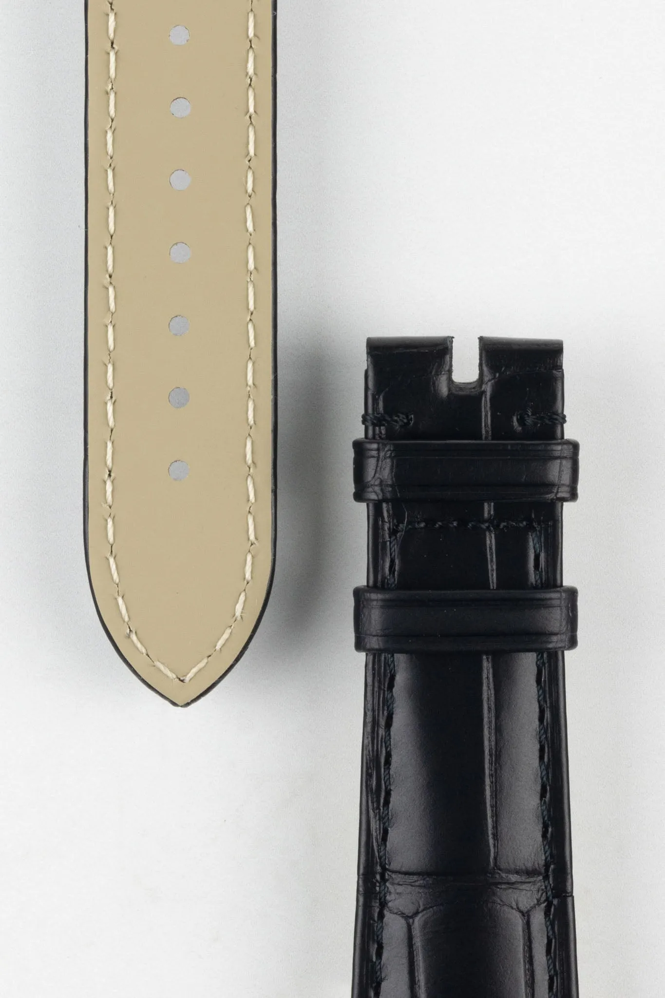 OMEGA CUZ000843 Speedmaster Genuine Alligator 20mm Watch Strap in BLACK