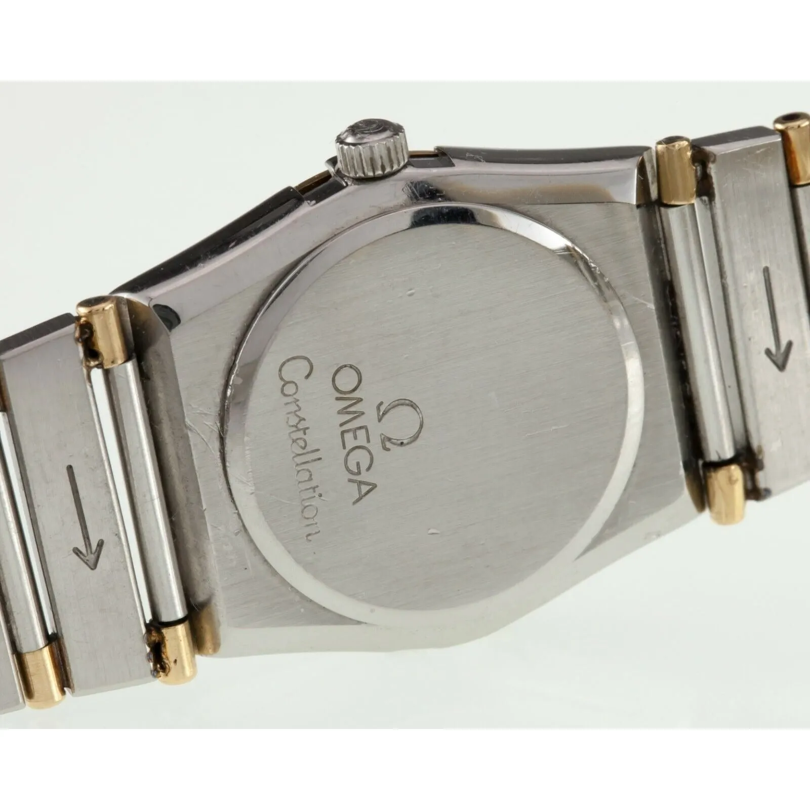 Omega Ladies Mini Constellation Two-Tone Quartz Watch w/ Diamonds