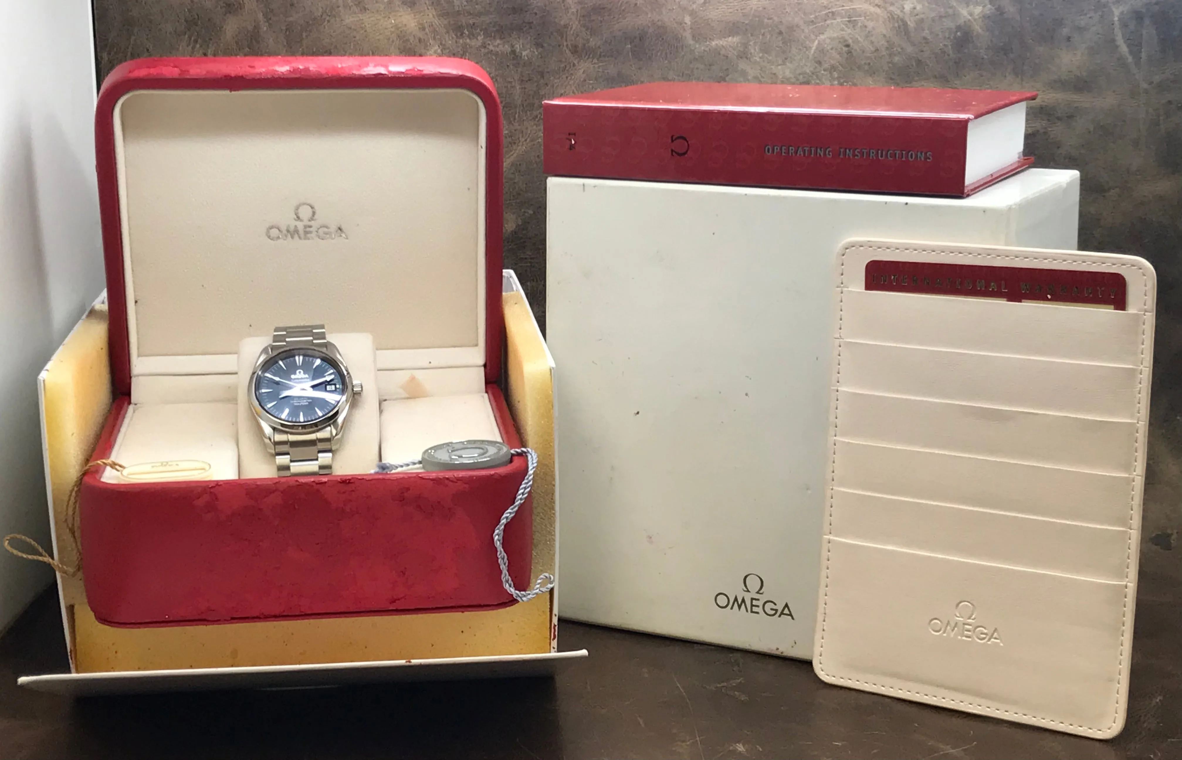 Omega Seamaster Aqua Terra B&P 2504.80 Navy Blue Dial Automatic Watch