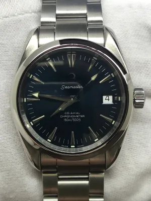 Omega Seamaster Aqua Terra B&P 2504.80 Navy Blue Dial Automatic Watch