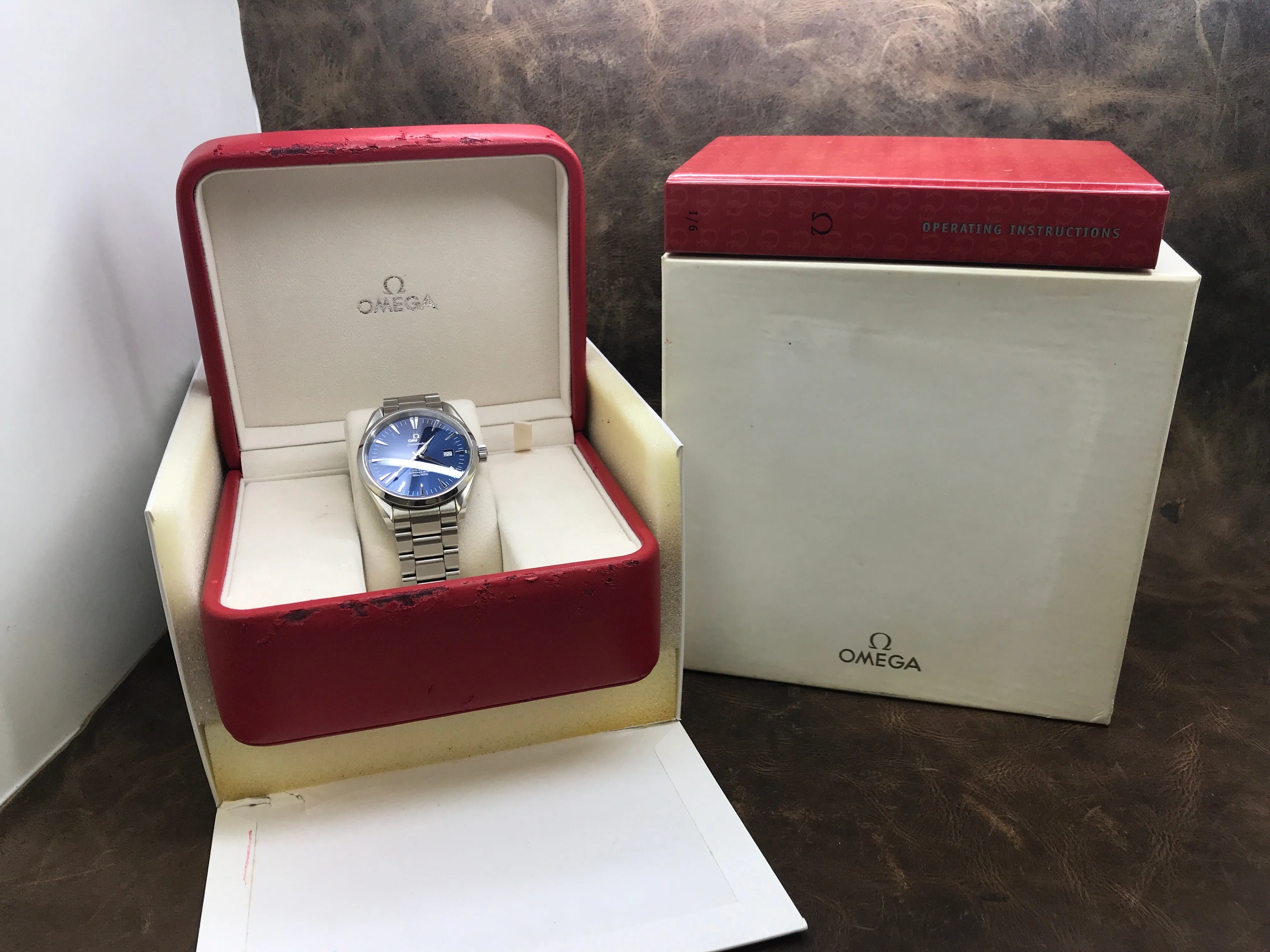 Omega Seamaster Aqua Terra Chronometer 2503.80.00 Blue Dial Automatic  Men's Watch