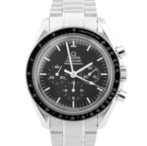 Omega Speedmaster Moonwatch Black Chronograph 42mm Stainless Watch 3570.50.00