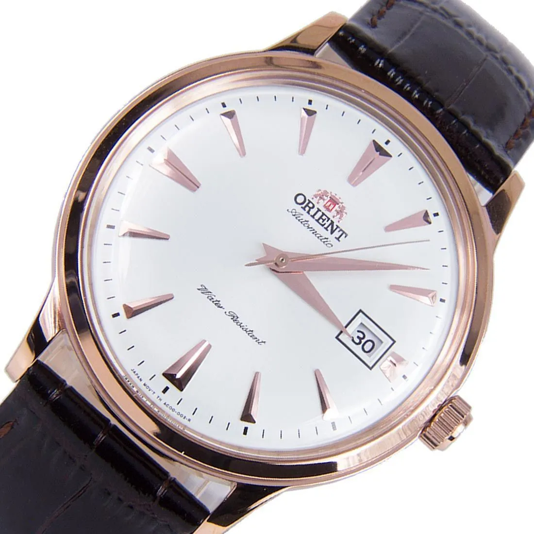 Orient AC00002W FAC00002W0 Bambino Automatic Leather Band Watch
