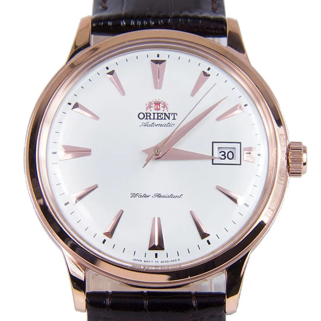 Orient AC00002W FAC00002W0 Bambino Automatic Leather Band Watch