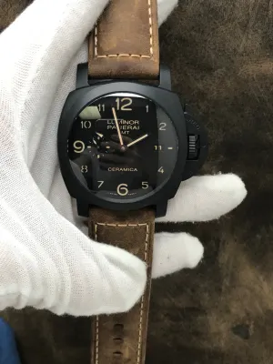 Panerai Luminor 1950 3 Days GMT Automatic PAM00441 Black Dial Automatic Men's Watch