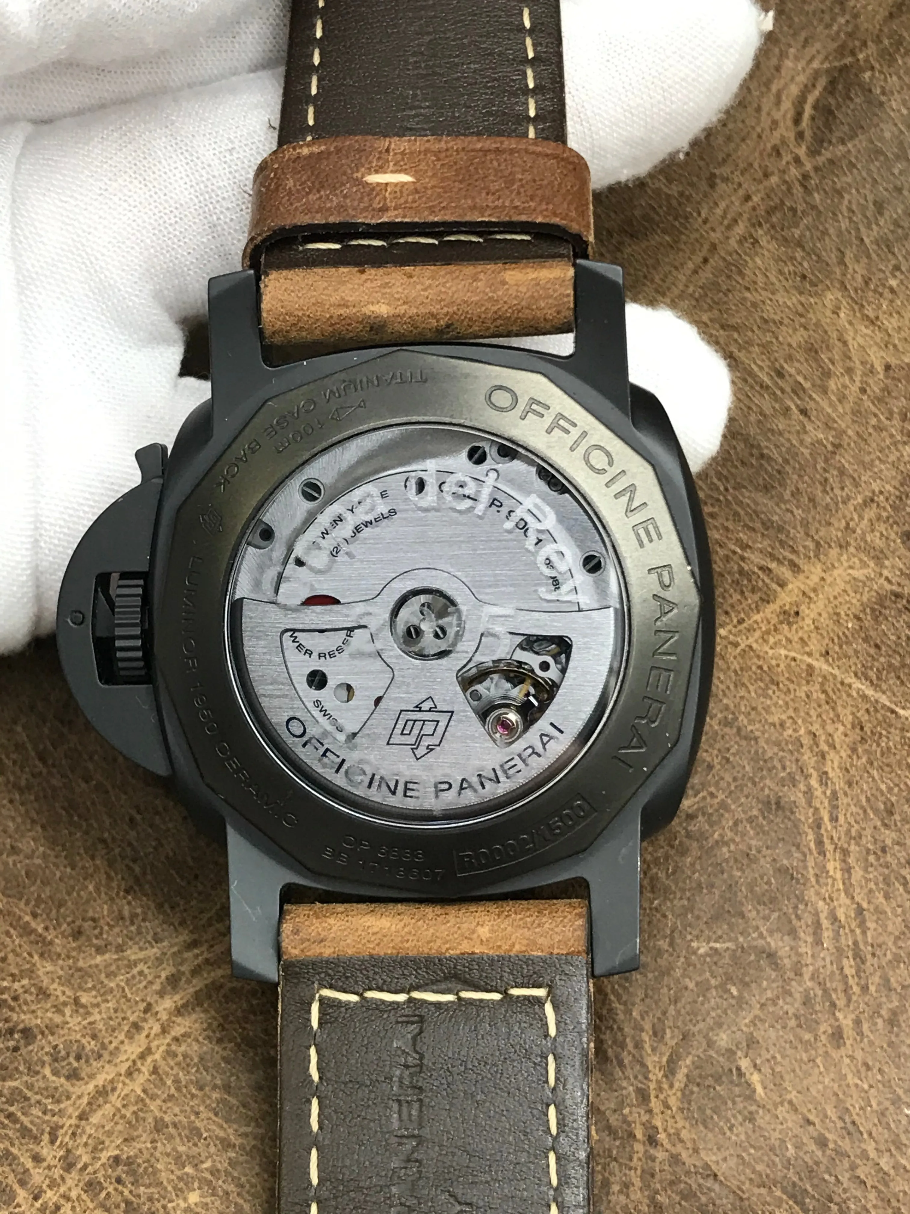 Panerai Luminor 1950 3 Days GMT Automatic PAM00441 Black Dial Automatic Men's Watch