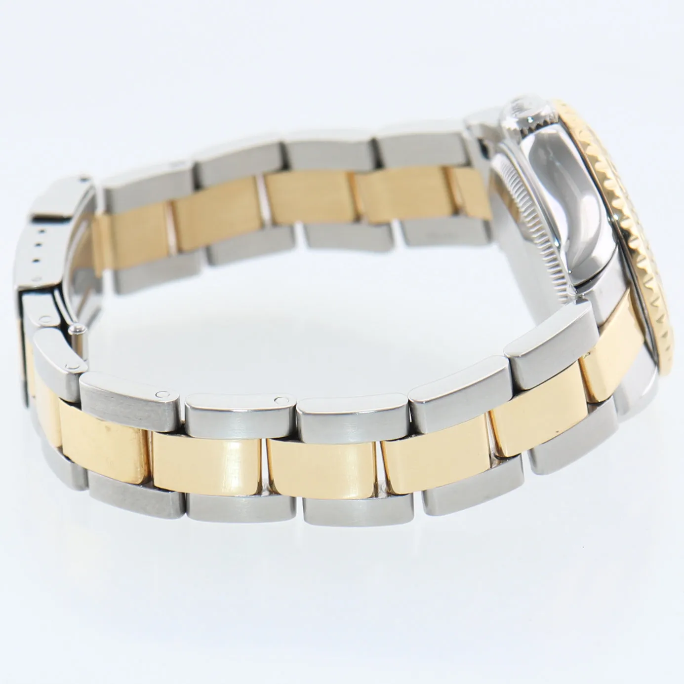 PAPERS Ladies Rolex Yacht-Master White Sapphire 69623 Two Tone Yellow Gold Watch