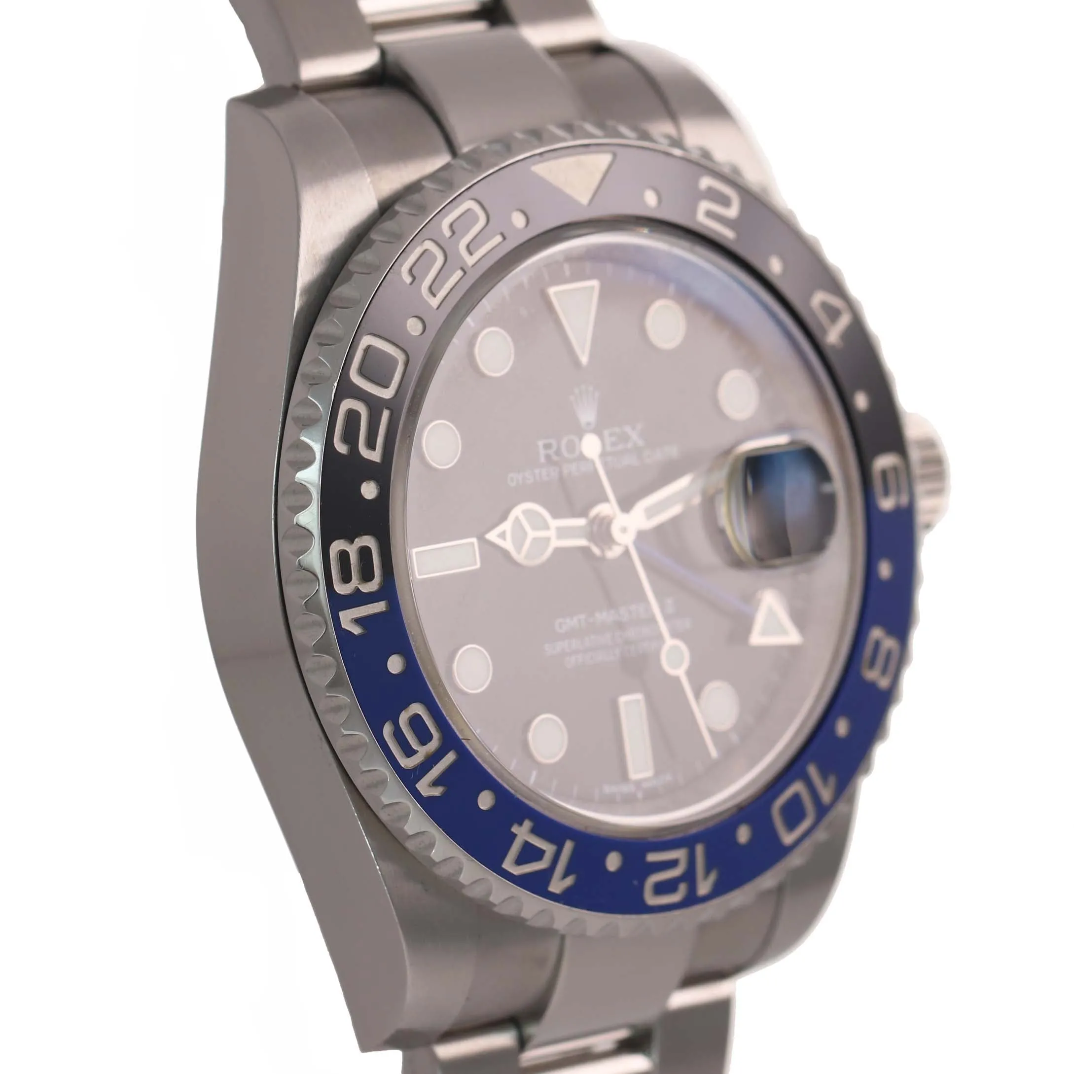 PAPERS MINT Rolex GMT Master II Blue 116710 BLNR Steel Ceramic Batman Watch Box
