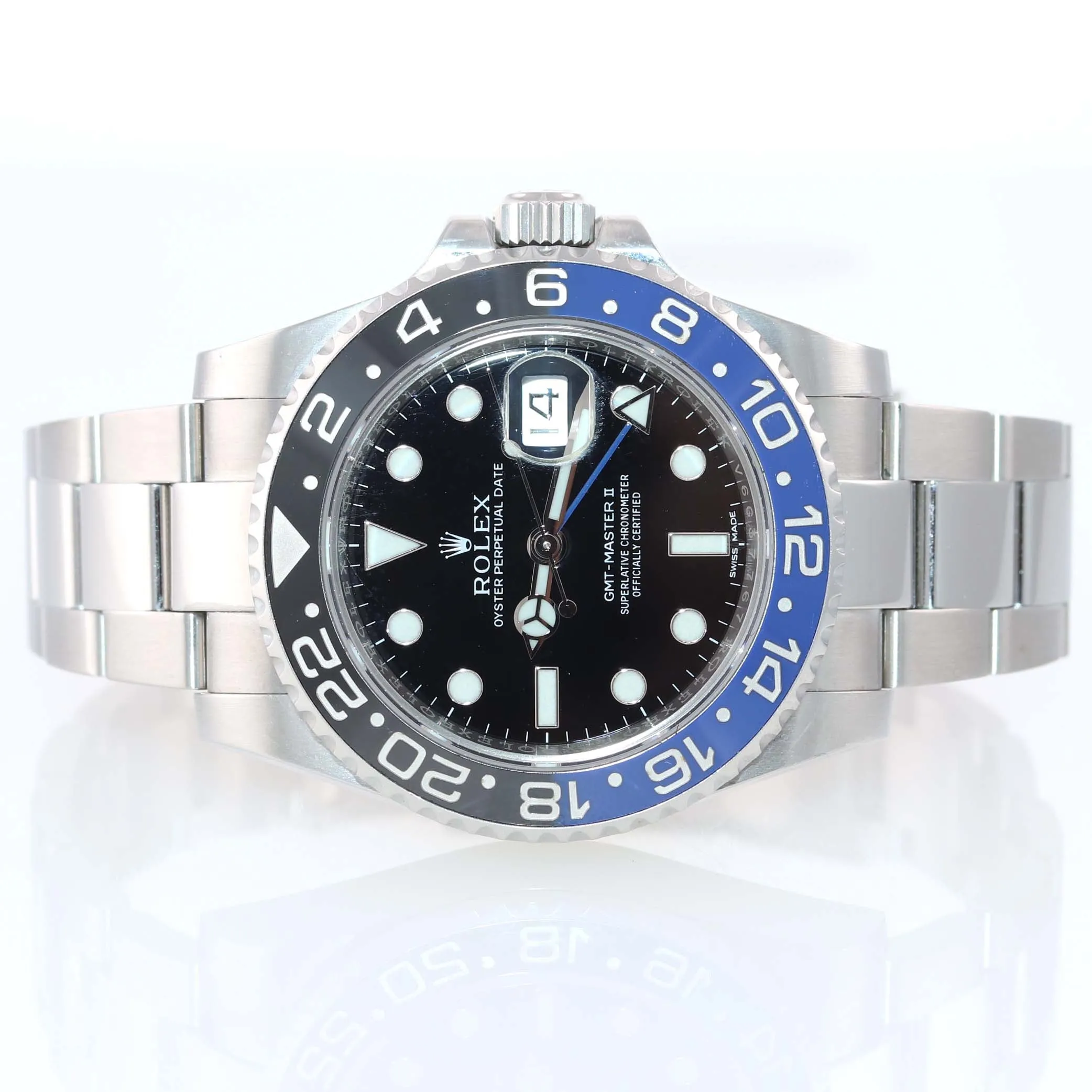 PAPERS MINT Rolex GMT Master II Blue 116710 BLNR Steel Ceramic Batman Watch Box