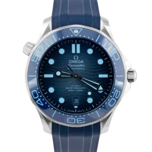 PAPERS Omega Seamaster 42mm Blue Ceramic Steel Watch 210.32.42.20.03.002 B P