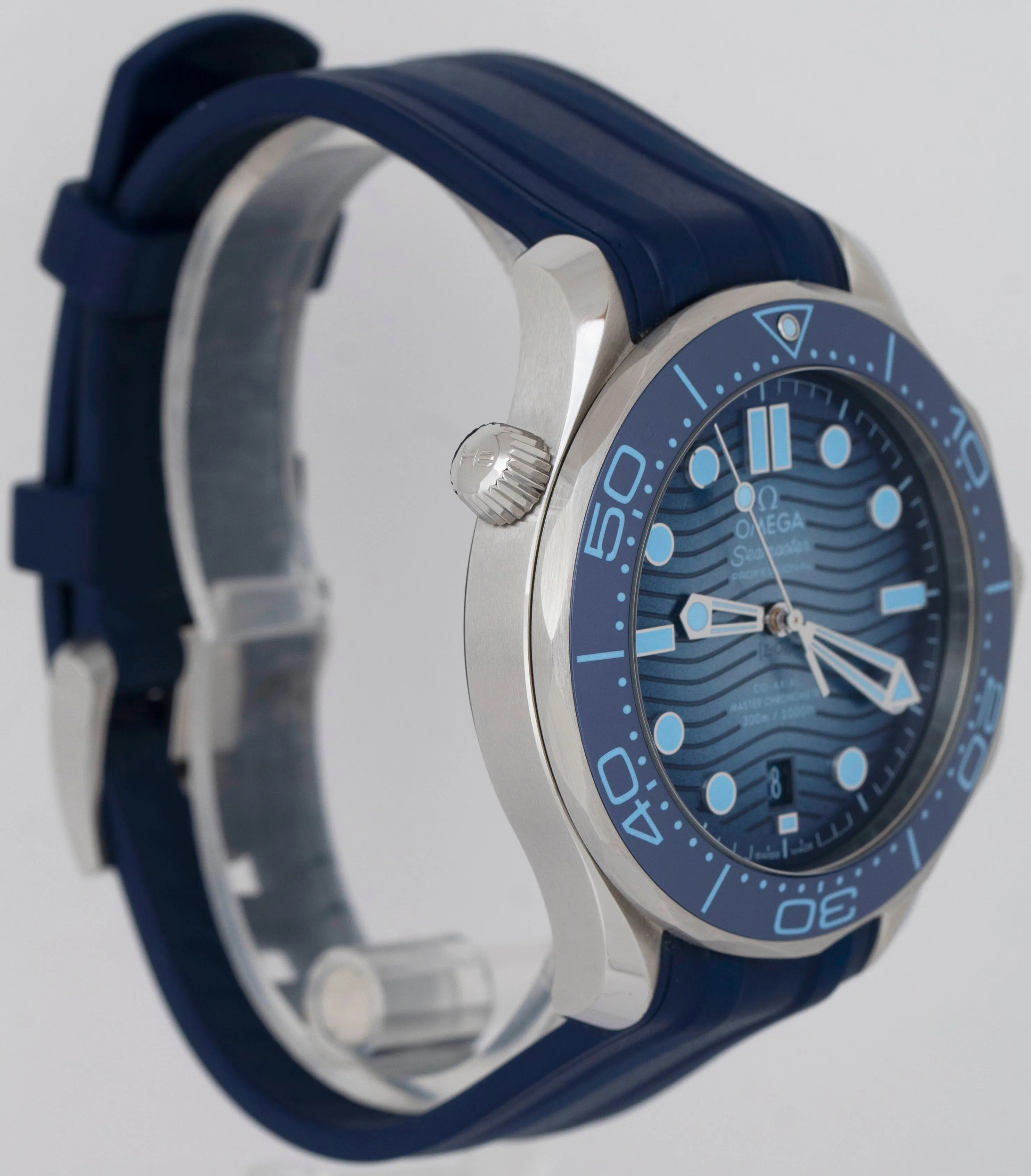 PAPERS Omega Seamaster 42mm Blue Ceramic Steel Watch 210.32.42.20.03.002 B P