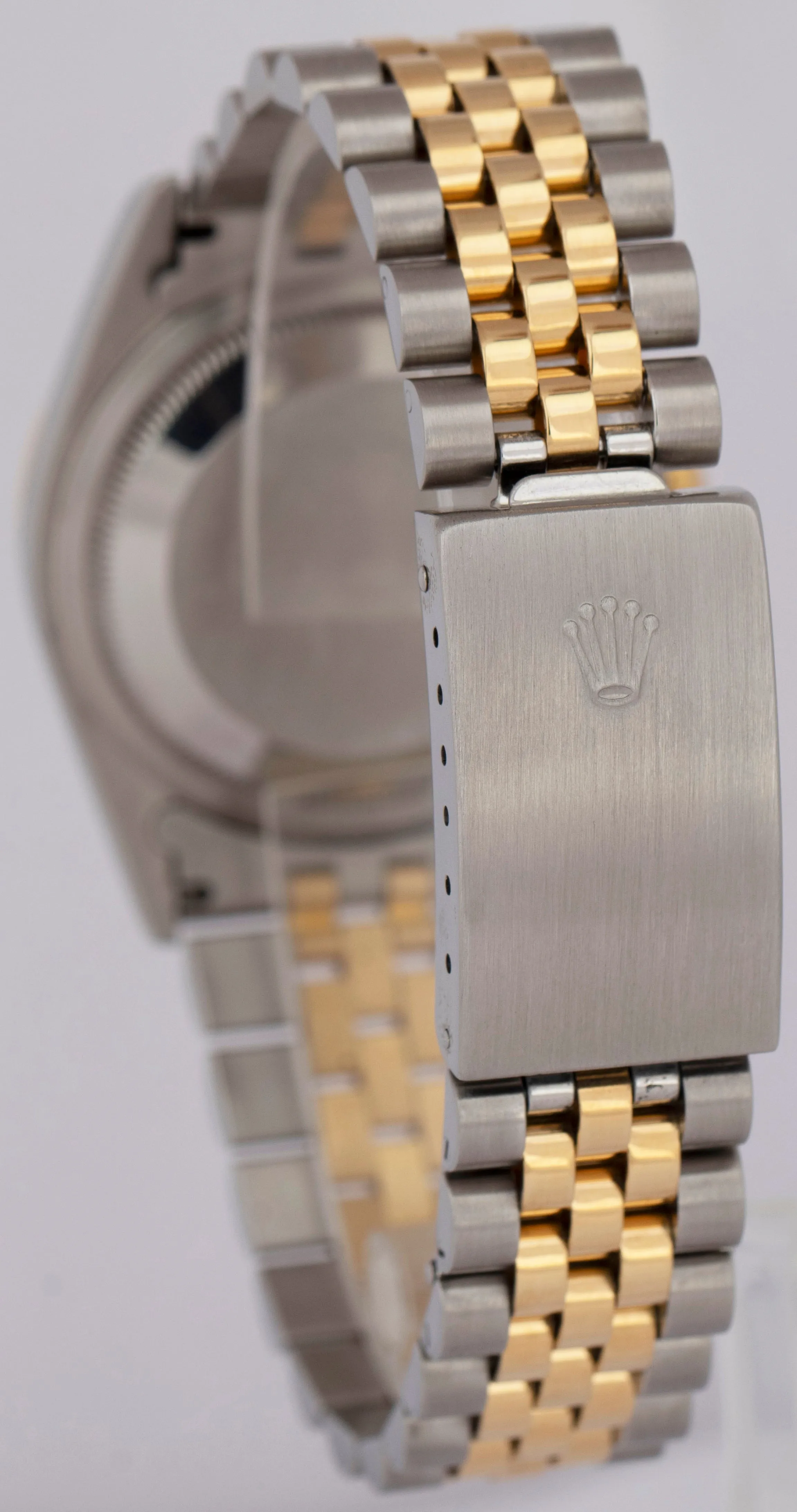 PAPERS Rolex DateJust 36mm White Two-Tone 18K Yellow Gold Steel Watch 16233 BOX